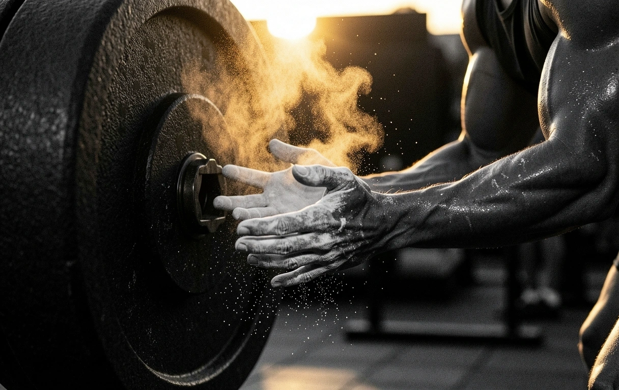 Physische Anspannung und Kreidestaub
